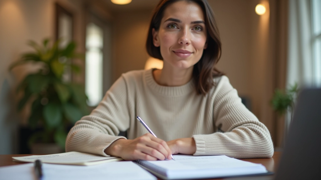 Osoba s notebookem a finanční dokumenty na stole